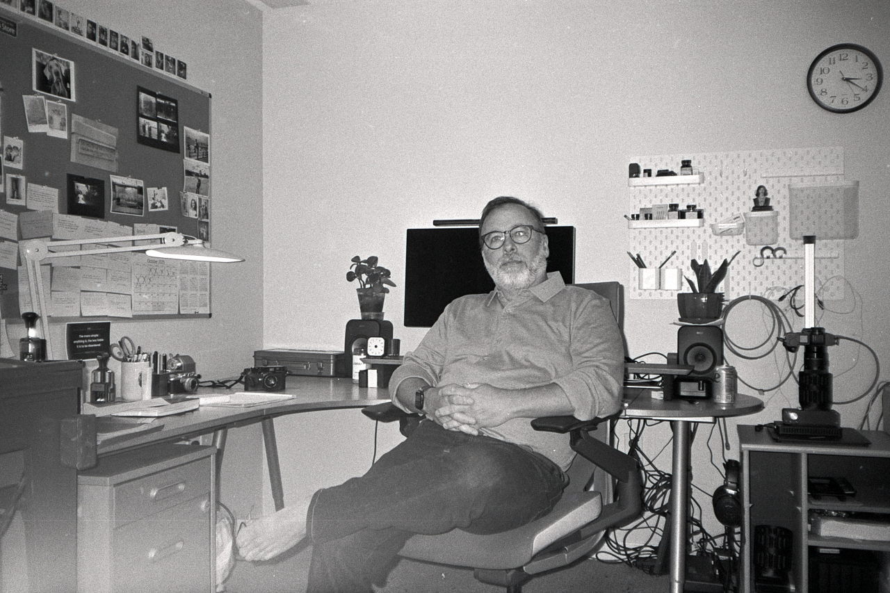 Self-portrait at my desk