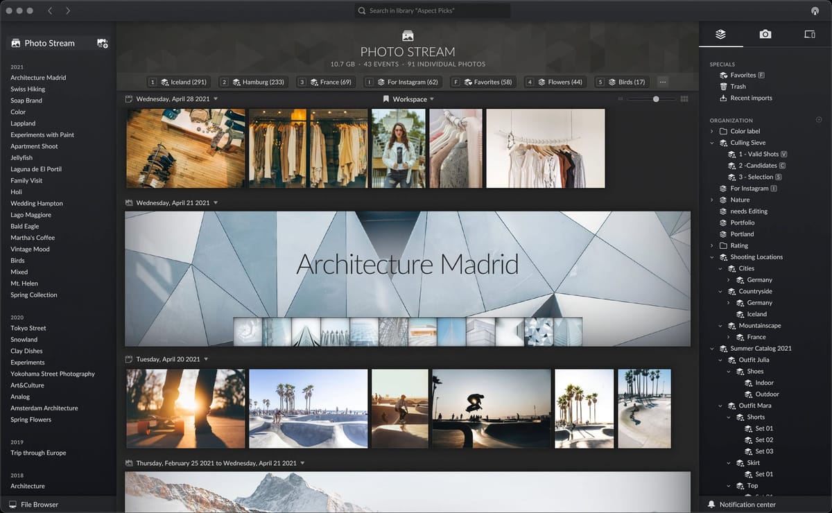 Testing Aspect for photo management