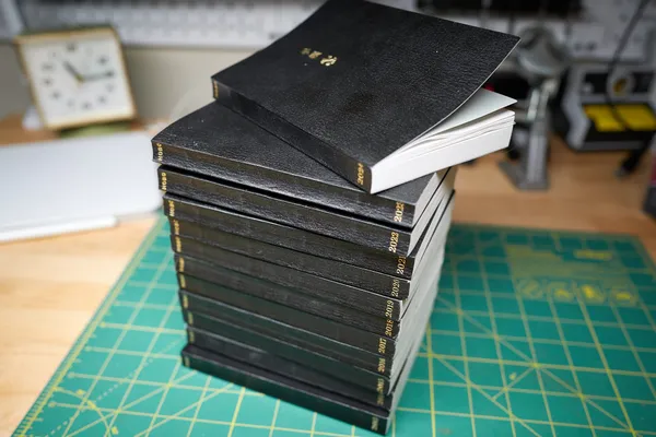 Hanging up the Hobonichi