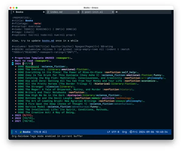 Org-rainbow-tags
