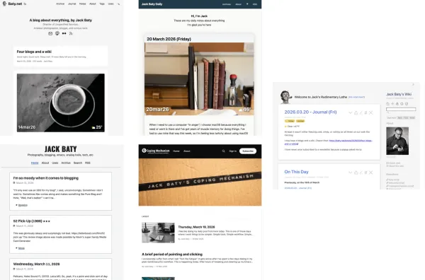 Four blogs and a wiki